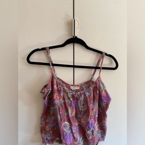 Billabong S Paisley Maroon Tank Top | Summer hippie vibes